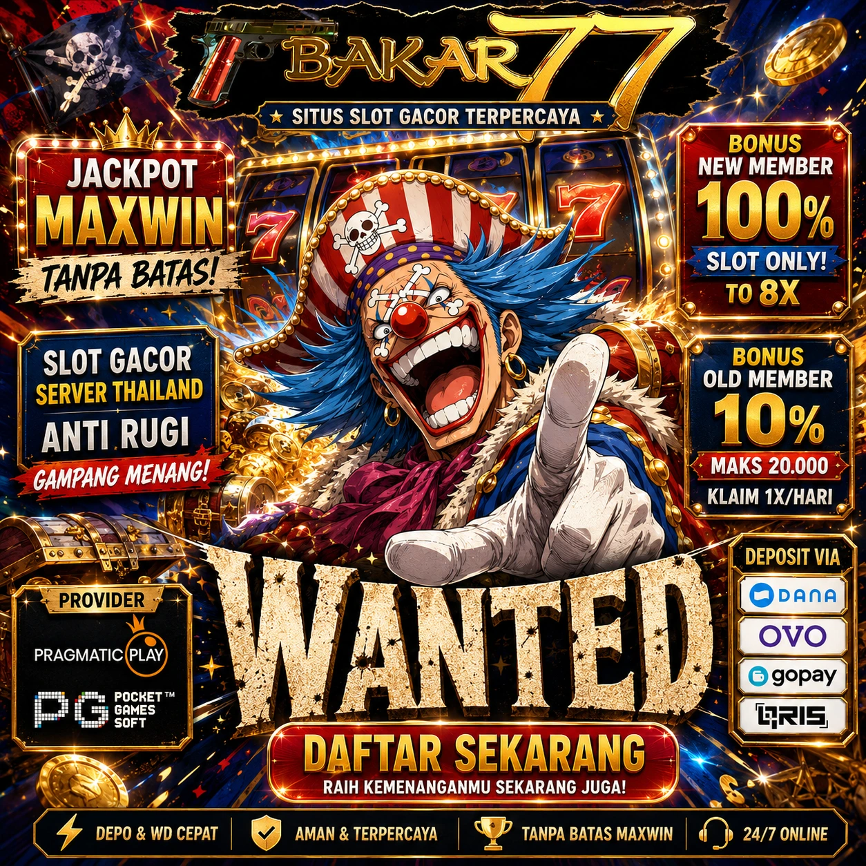 BAKAR77: Platform Hiburan Online Game Slot Trending & Bonus Melimpah 2026